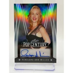 2024 Leaf Pop Century Penelope Ann Miller Silver Auto 2/10 SP Carlito's Way